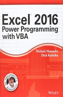 Excel 2016 Power Programming with VBA