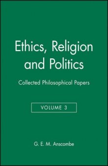 Ethics, Religion and Politics: Collected Philosophical Papers, Volume 3