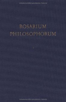 Rosarium Philosophorum Band 1 Faksimile
