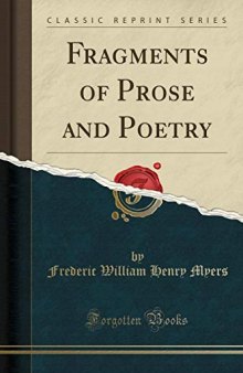 Fragments of Prose and Poetry