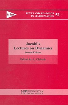 Jacobi’s Lectures on Dynamics