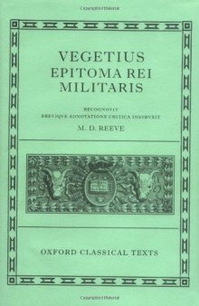 Epitoma Rei Militaris, ed. M.D. Reeve