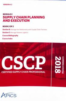 APICS CSCP Certified Supply Chain Professional Module 2 Part 2  Supply Chain Planning And Execution