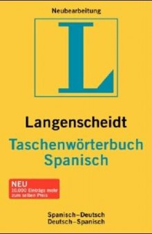 Langenscheidt Taschenwörterbuch Deutsch-Spanisch - Diccionario de bolsillo Aleman-Espagnol