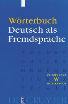 Wörterbuch - Deutsch als Fremdsprache