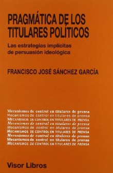 Pragmática de los titulares politicos