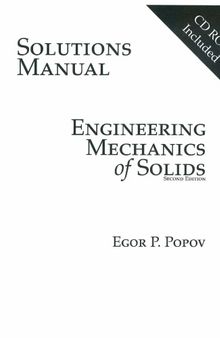 Solution Manual Mechanics of Materials SI Version Solutions and Problems by Egor P. Popov