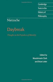 Daybreak: Thoughts on the Prejudices of Morality