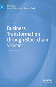 Business Transformation through Blockchain: Volume I