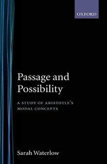 Passage and Possibility: A Study of Aristotle’s Modal Concepts