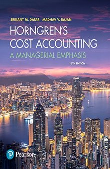 Horngren’s Cost Accounting: A Managerial Emphasis