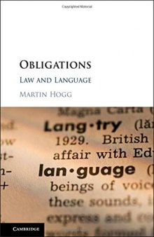 Obligations: Law and Language