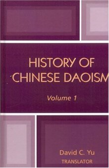 History of Chinese Daoism- Volume I