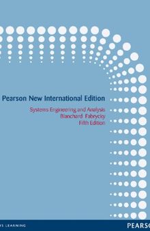 Systems Engineering and Analysis Pearson New International Edition (5th Edition)
