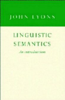 Linguistic Semantics: An Introduction