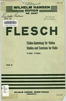Studies and Exercises for Violin - Volume 1