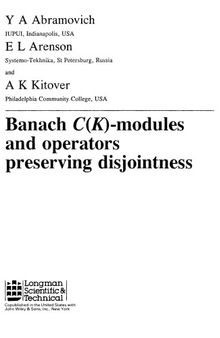 Banach C(K)-modules and operators preserving disjointness