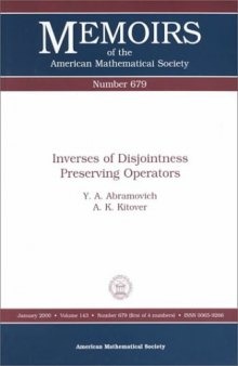 Inverses of Disjointness Preserving Operators