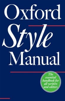 The Oxford Style Manual