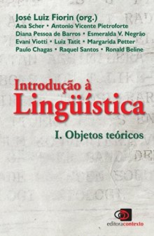 Introdução à Linguística I: Objetos Teóricos