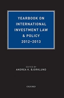 Yearbook on International Investment Law & Policy 2012-2013