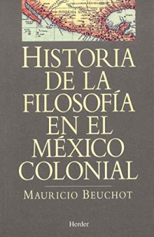 Historia de la filosofía en el México colonial
