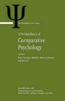APA Handbook of Comparative Psychology: Vol. 2: Perception, Learning, and Cognition
