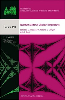 Quantum Matter at Ultralow Temperatures