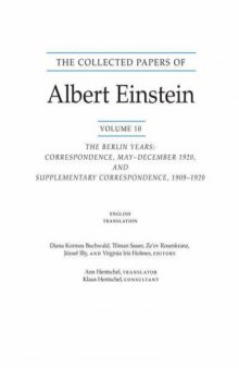 Collected papers, Vol.10: Correspondence, 1909-1920