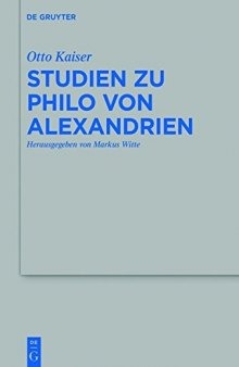 Studien zu Philo Von Alexandrien, hg. M. Witte