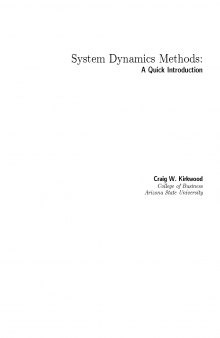 System Dynamics Methods