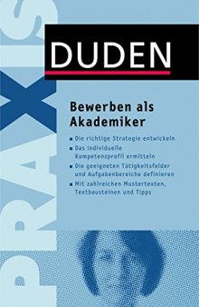 Duden Ratgeber: Bewerben als Akademiker