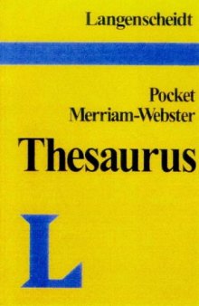 Langenscheidt’s Pocket Merriam-Webster Thesaurus