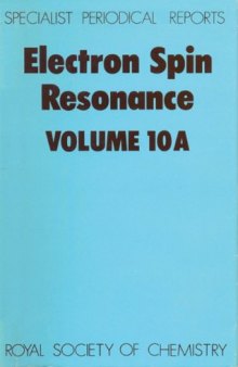 Electron Spin Resonance Vol 10a