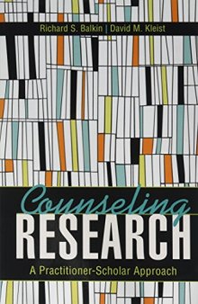 Counseling Research: A Scholar-Practitioner Approach