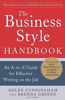 The Business Style Handbook:  An A-to-Z Guide for Effective Writing on the Job