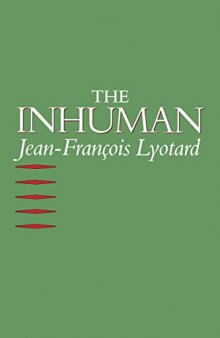 The Inhuman: Reflections on Time