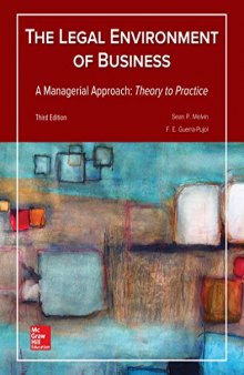 Legal Environment of Business, a Managerial Approach: Theory to Practice