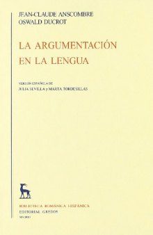 La argumentación en la Lengua