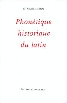 Précis de phonétique historique du latin