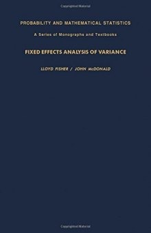 Fixed Effects Analysis of Variance