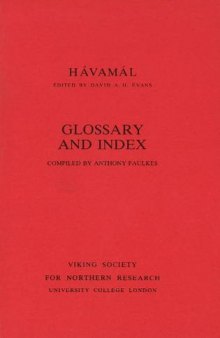 Hávamál: Glossary and Index