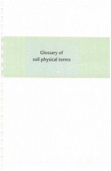 Glossary of Soil Physical Terms
