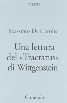 Una lettura del «Tractatus» di Wittgenstein