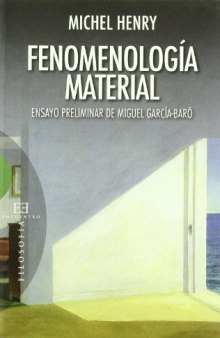 Fenomenologia material (Ensayos)
