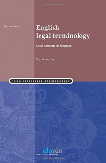 English Legal Terminology: Legal Concepts in Language