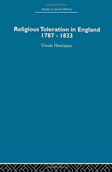 Religious Toleration in England 1787–1833