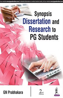 Synopsis, Dissertation And Research To PG Students