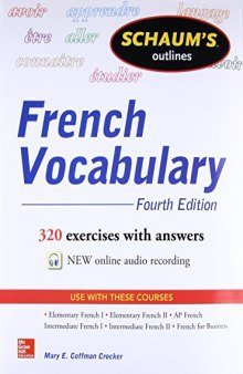 Schaum’s Outline of French Vocabulary