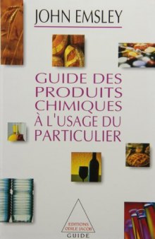 Guide des produits chimiques à l’usage du particulier